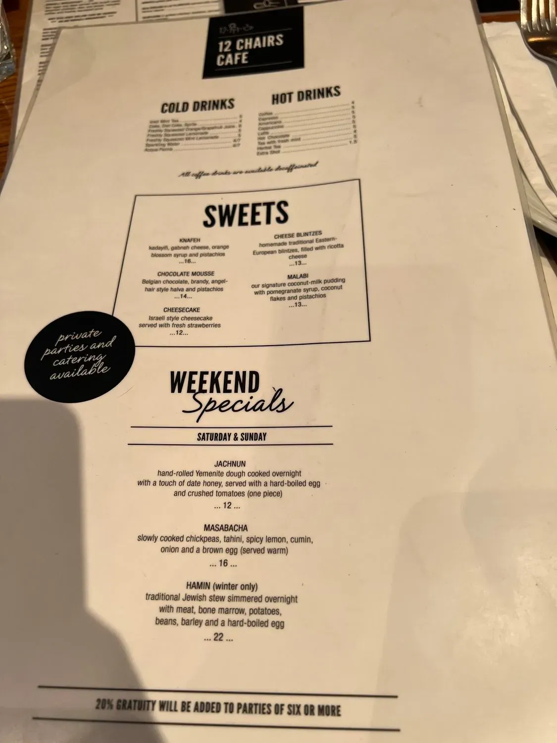 Menu 5