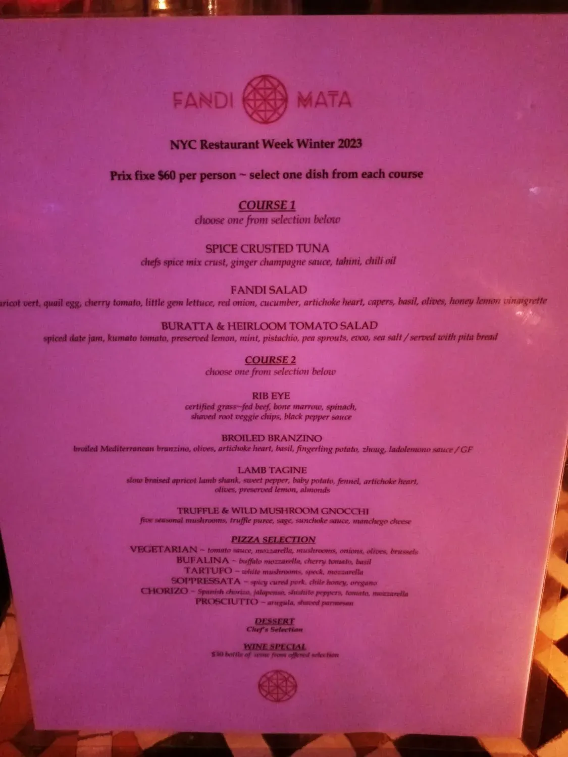 Menu 1