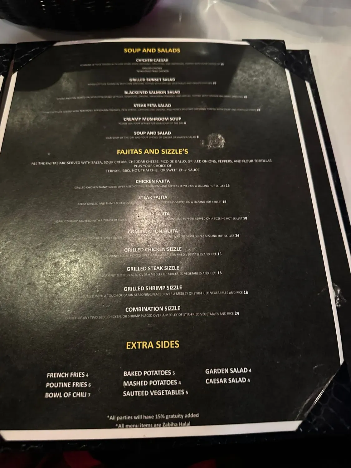 Menu 5