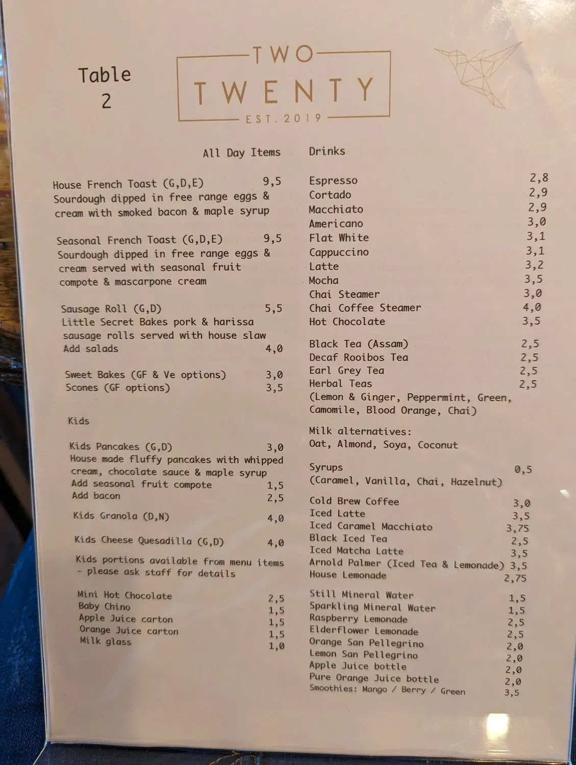 Menu 3