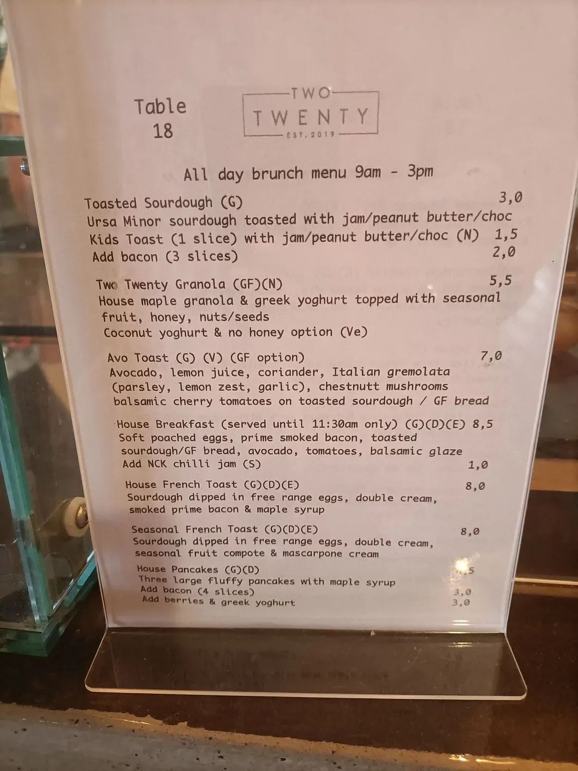 Menu 2