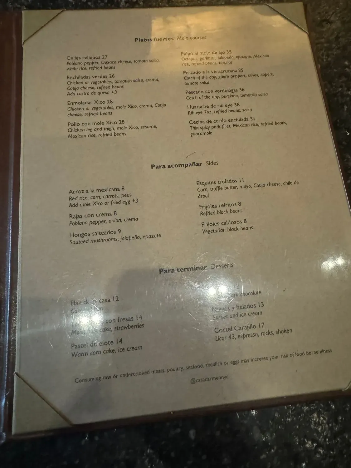 Menu 5