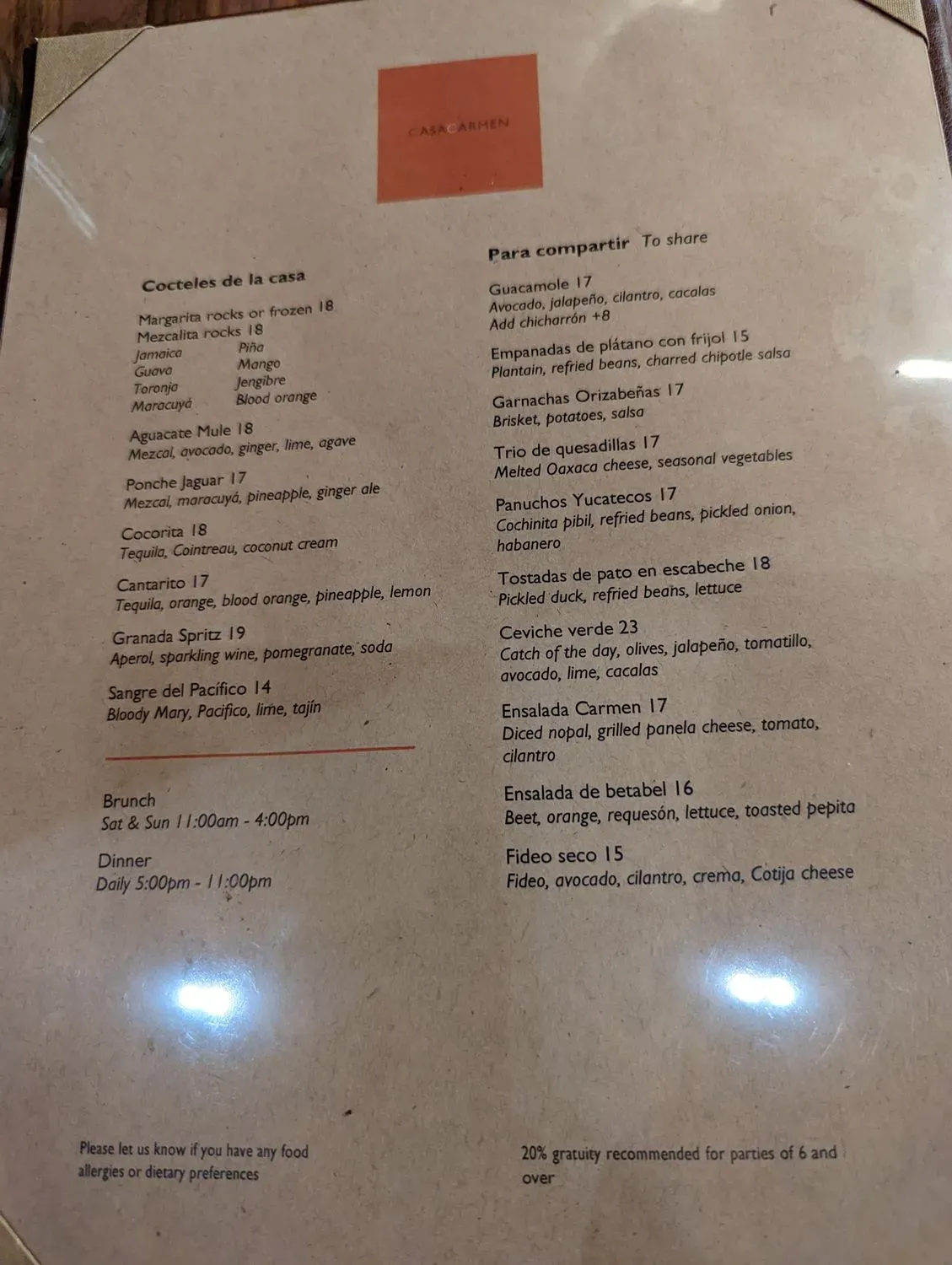 Menu 4