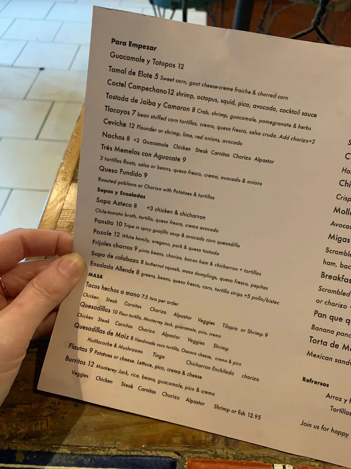 Menu 4