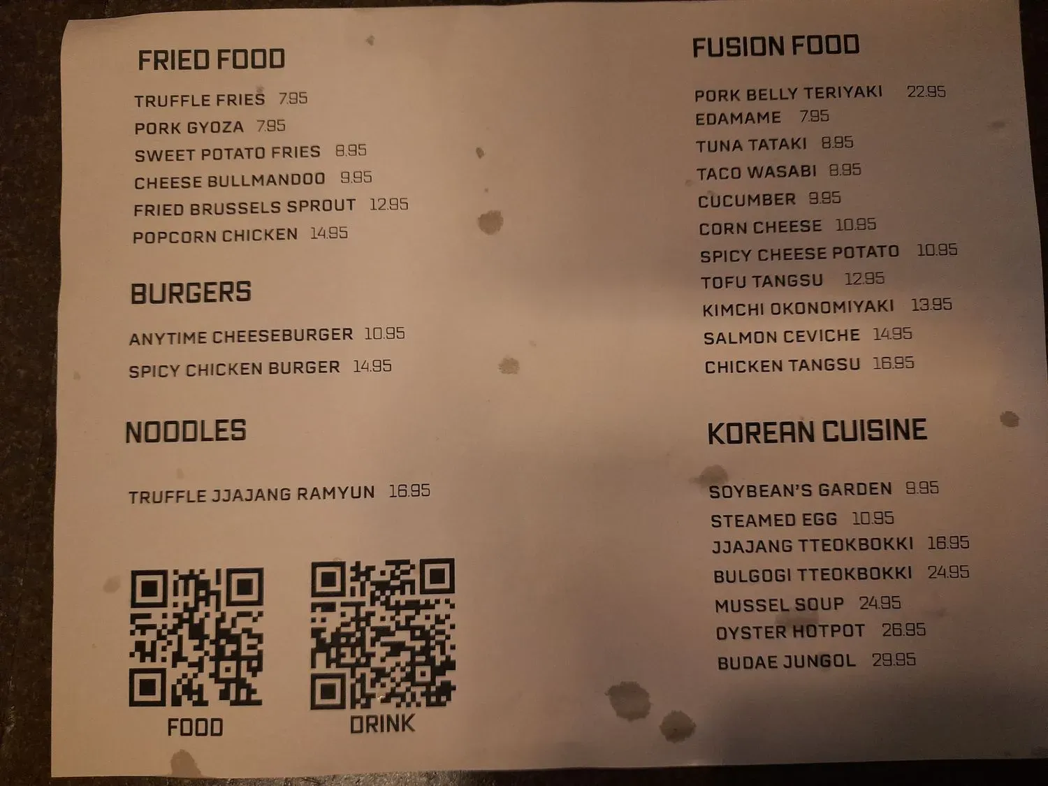 Menu 2