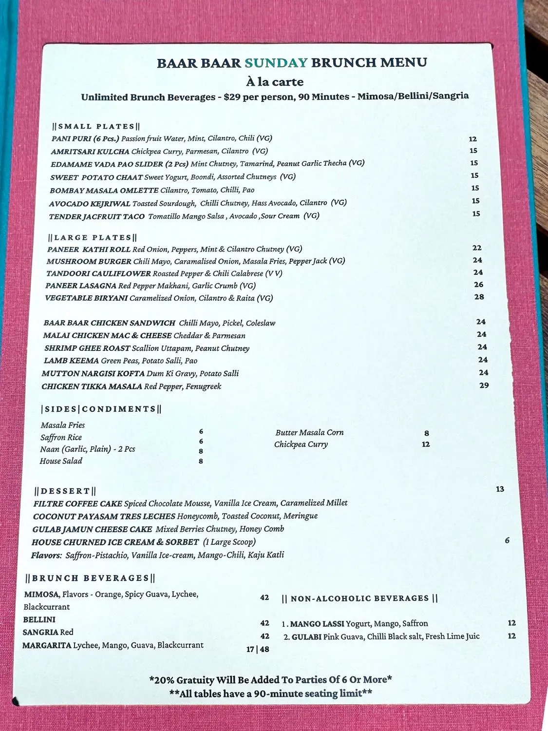 Menu 5