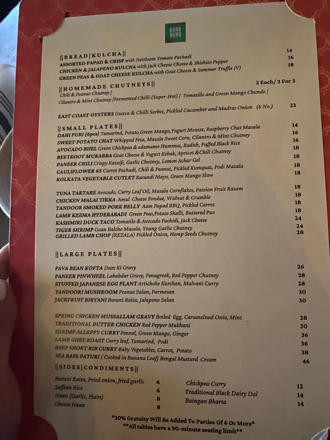 Menu 6