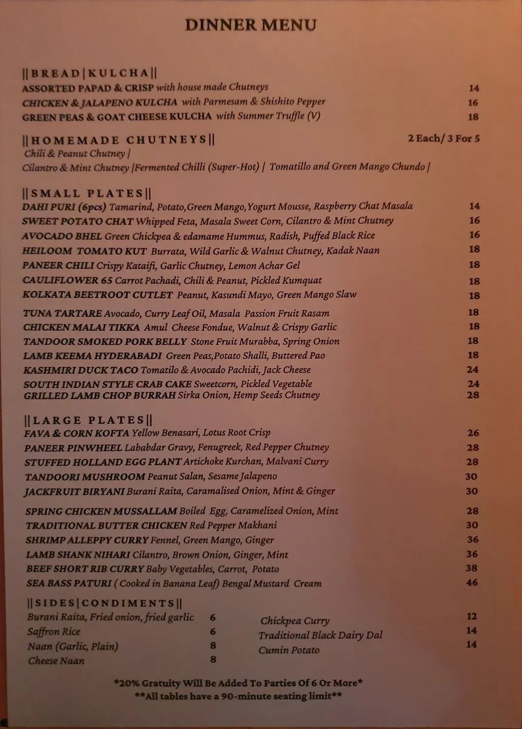 Menu 1