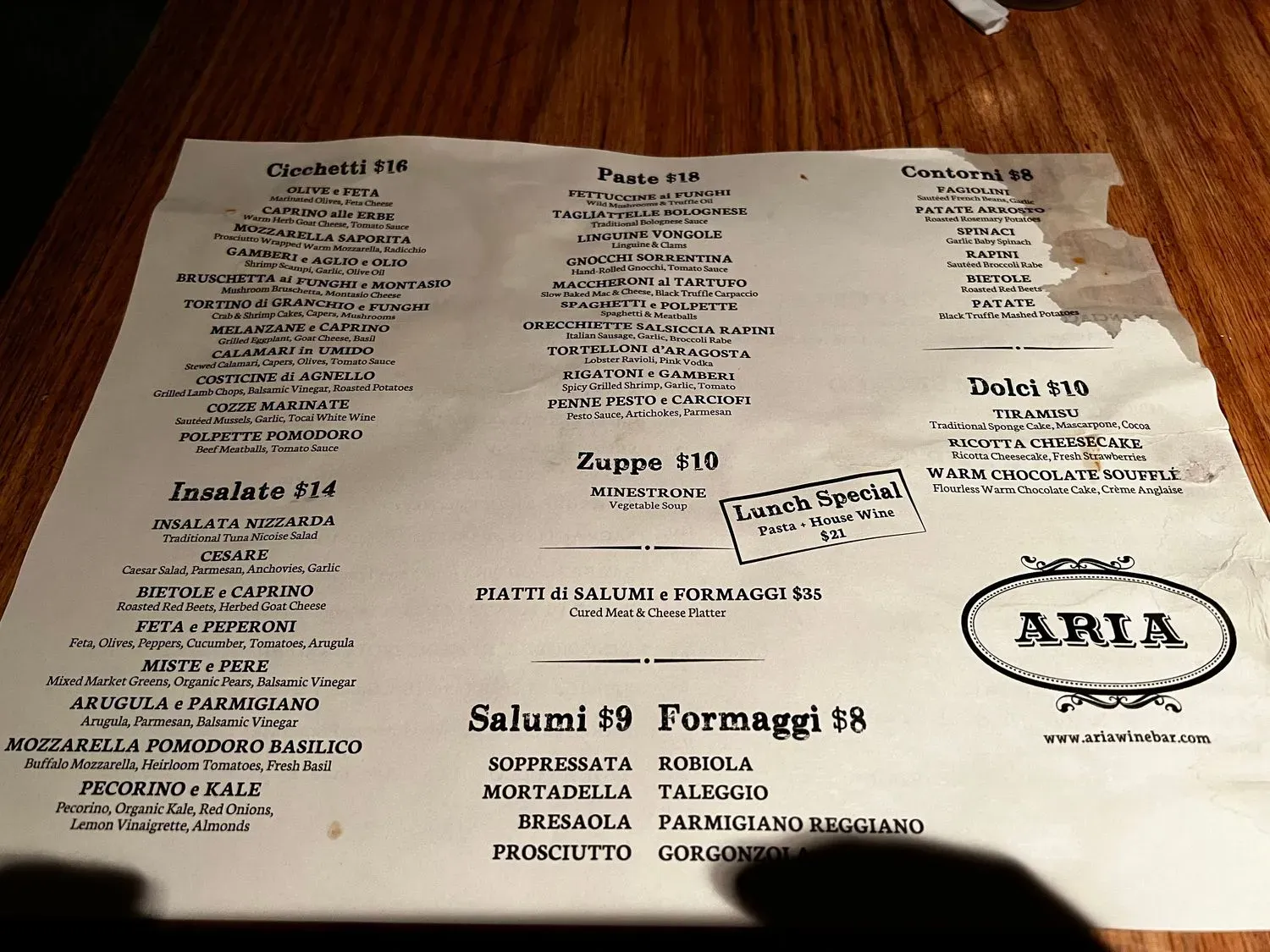 Menu 1