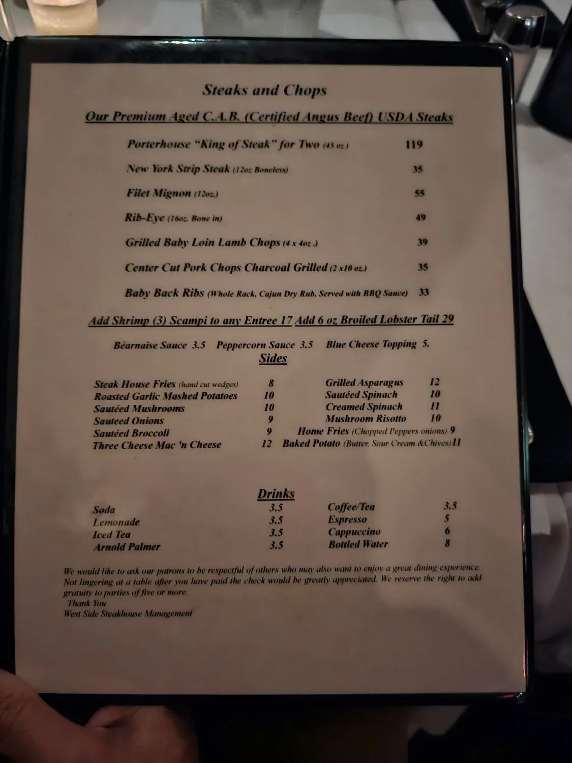 Menu 5