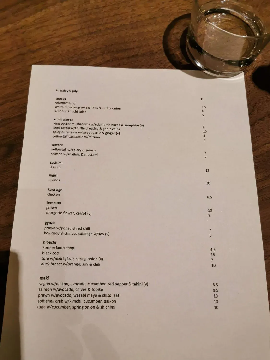 Menu 3