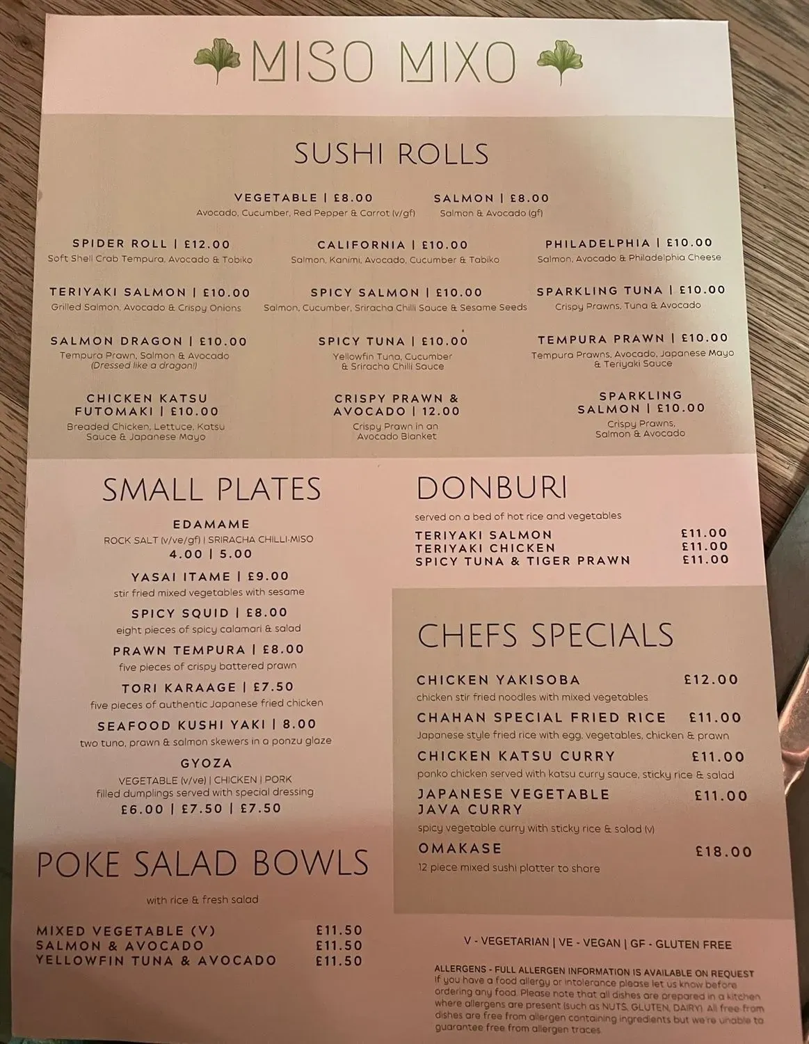 Menu 1