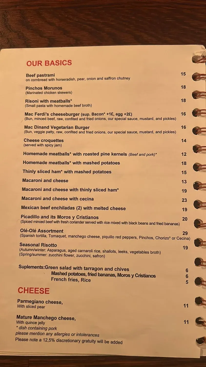 Menu 2