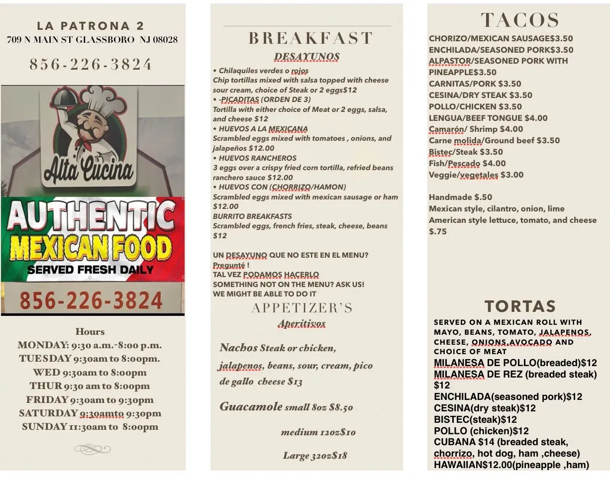 Menu 1