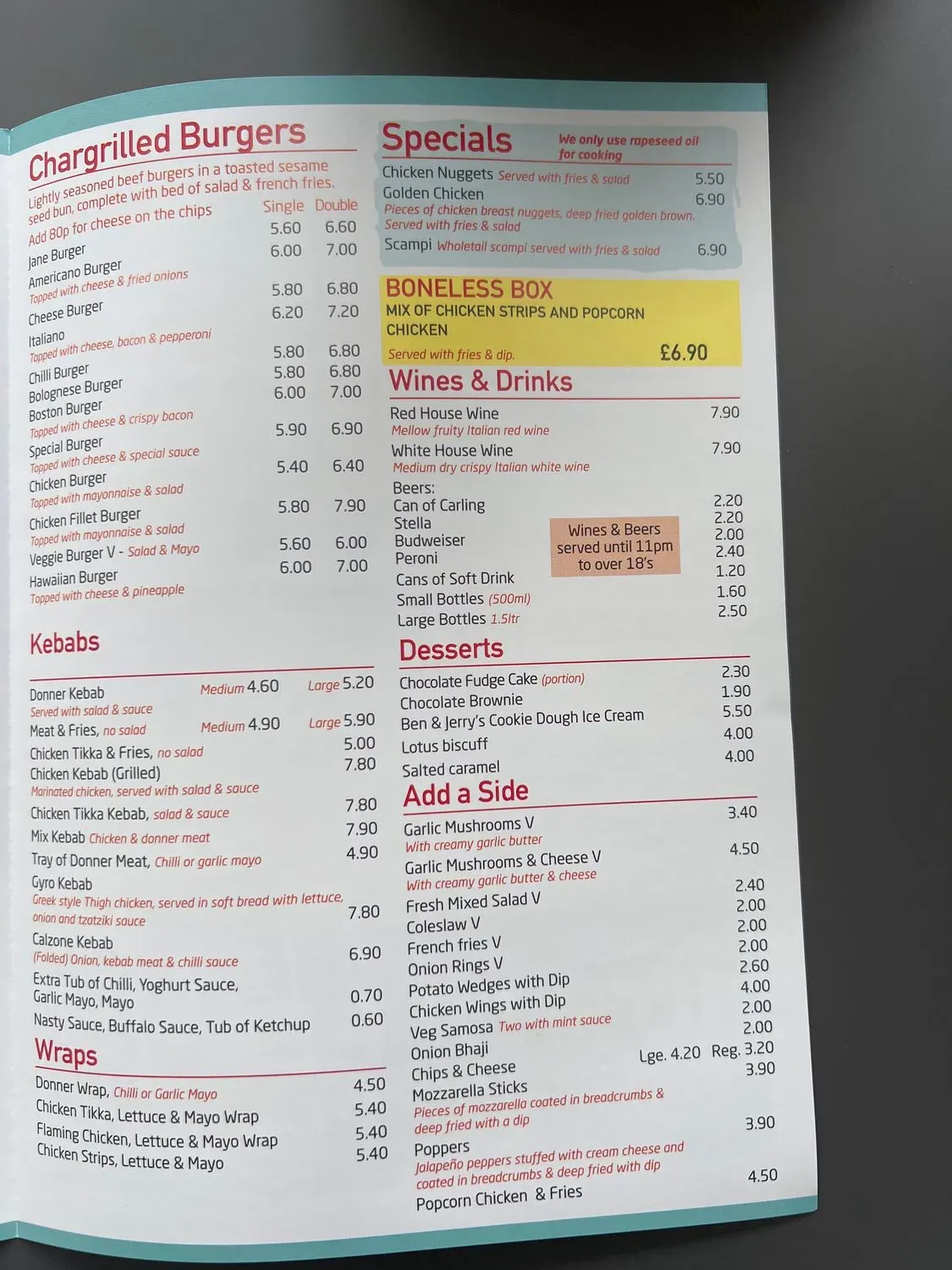 Menu 1