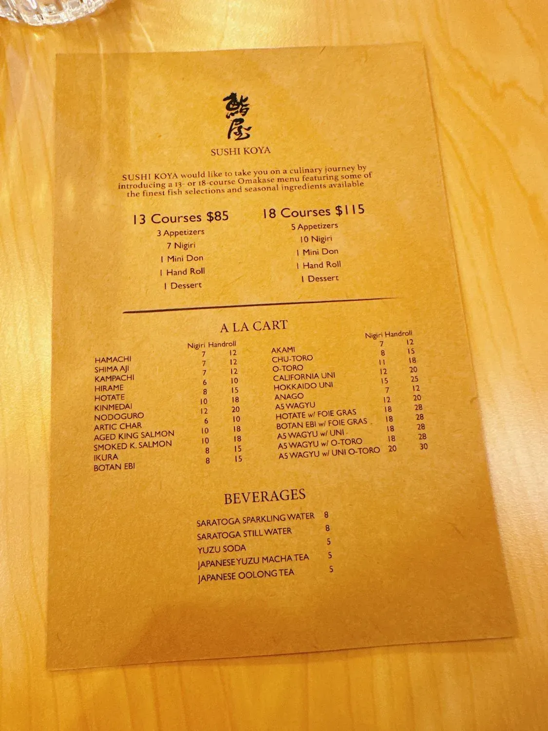 Menu 2