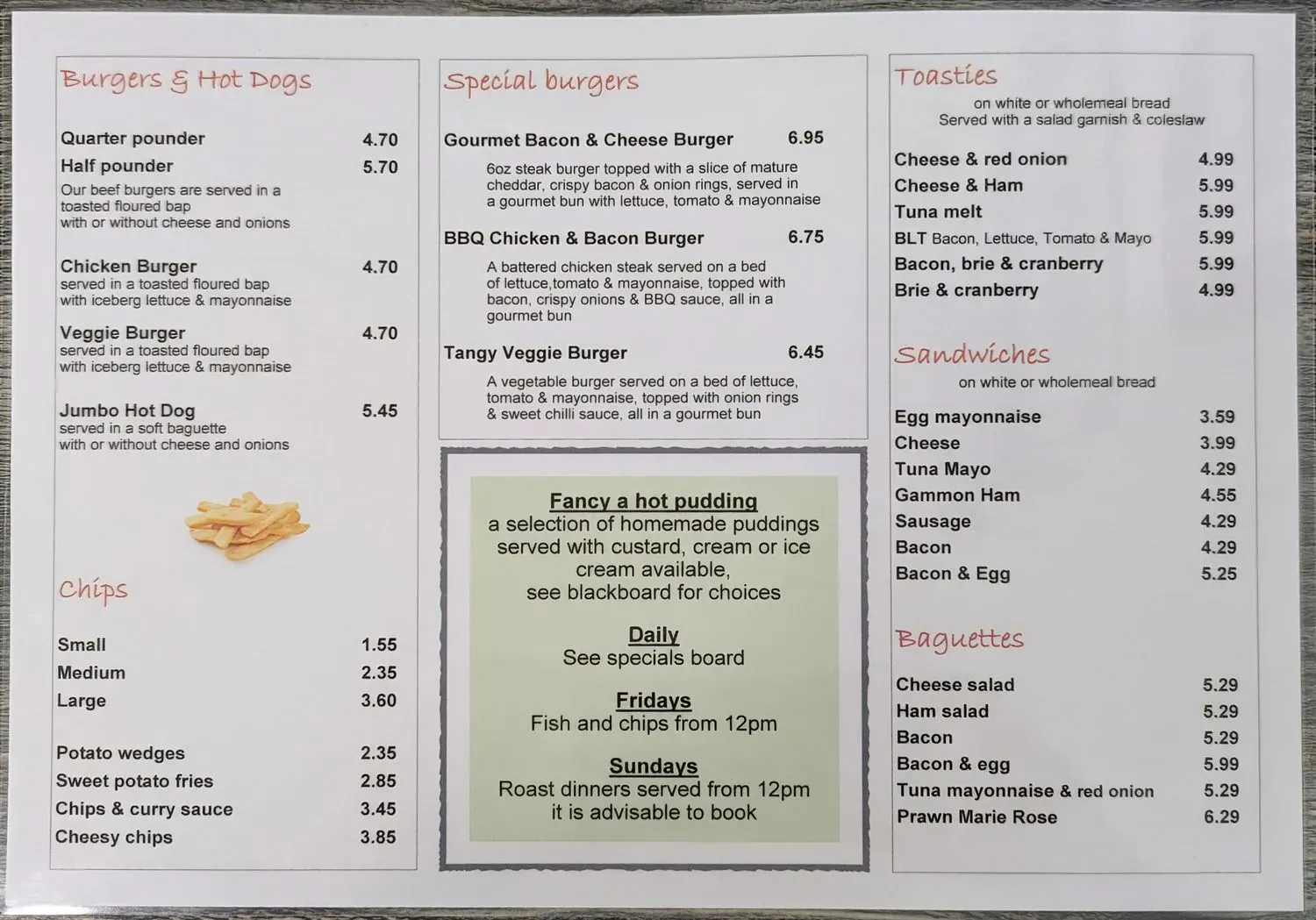 Menu 1