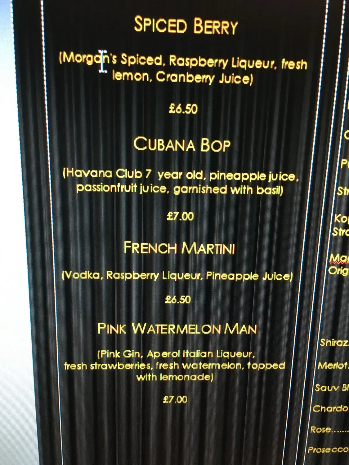 Menu 1