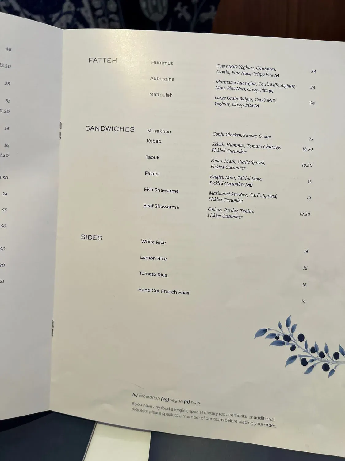 Menu 3