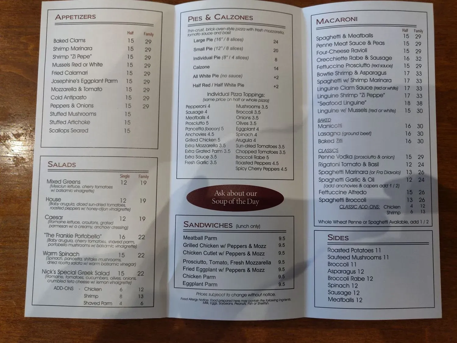 Menu 3