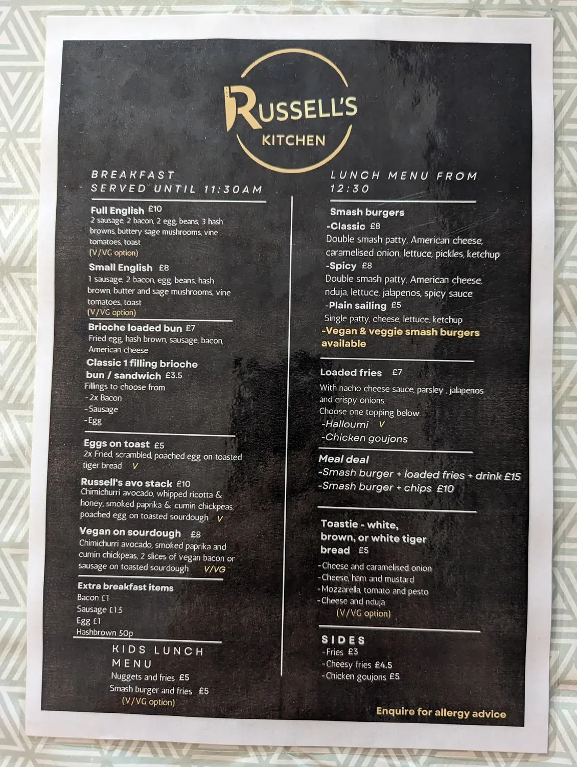 Menu 1