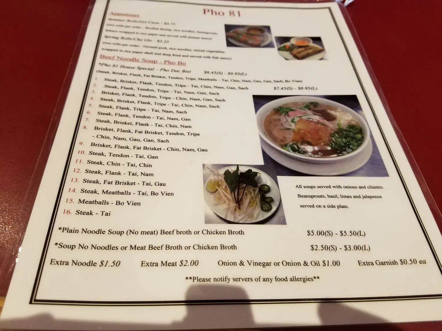 Menu 5