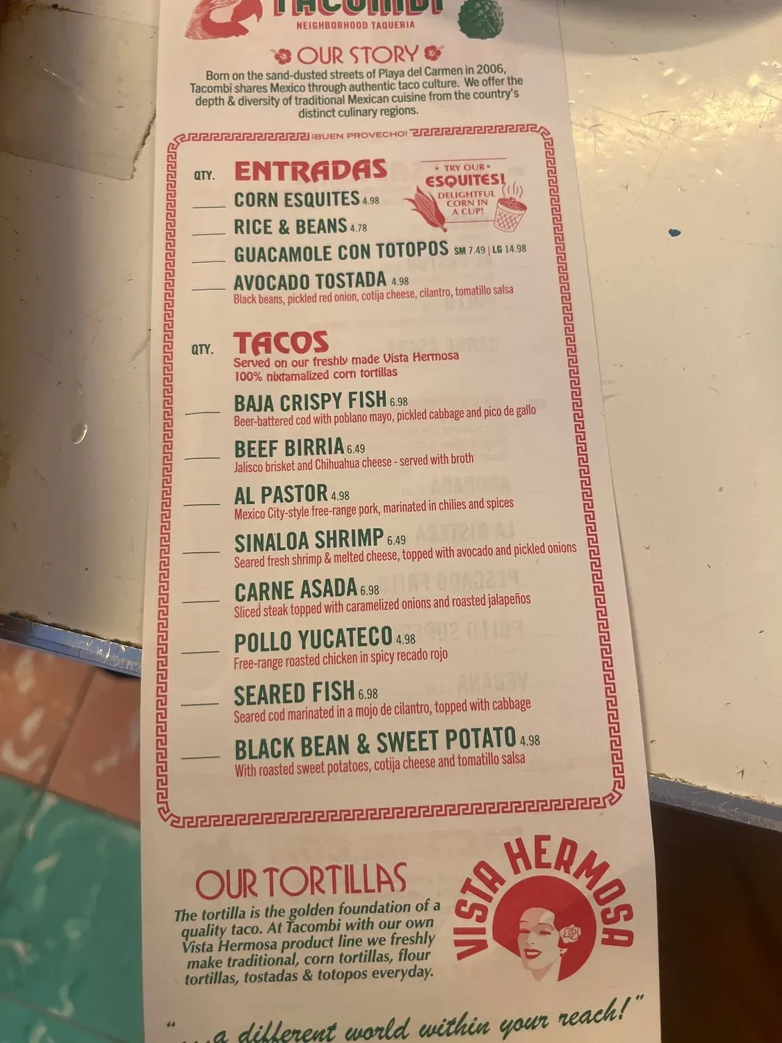 Menu 6