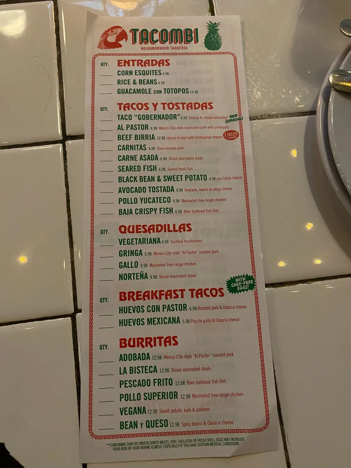 Menu 5