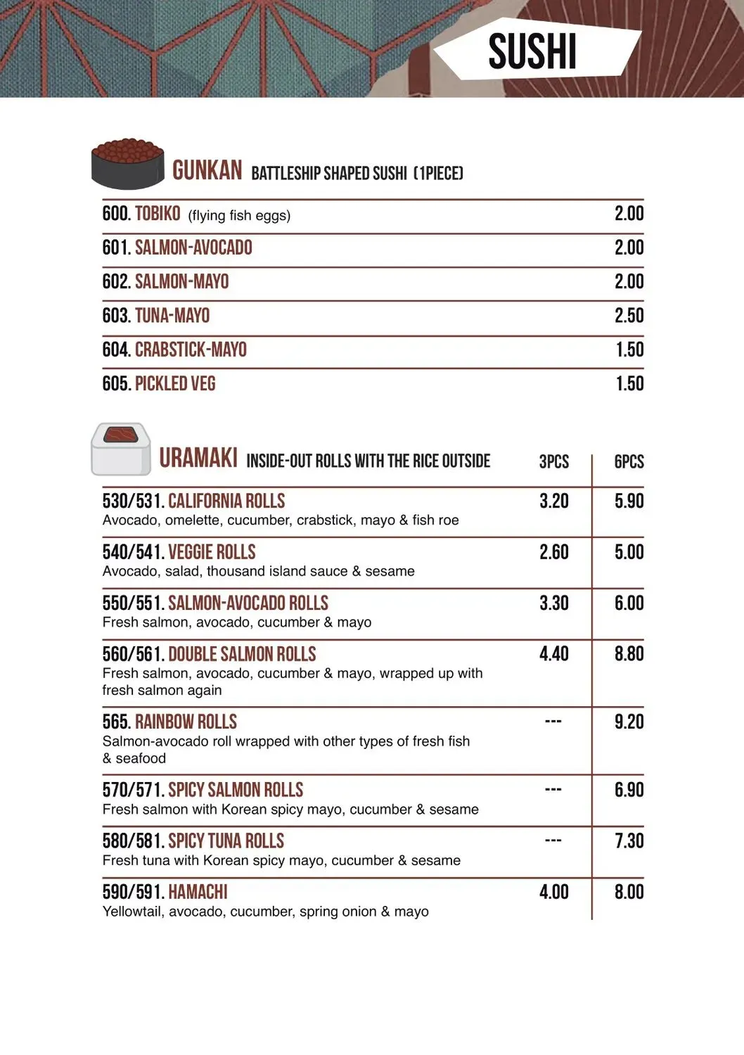 Menu 2