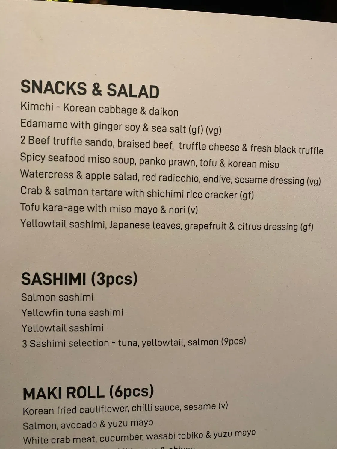 Menu 1