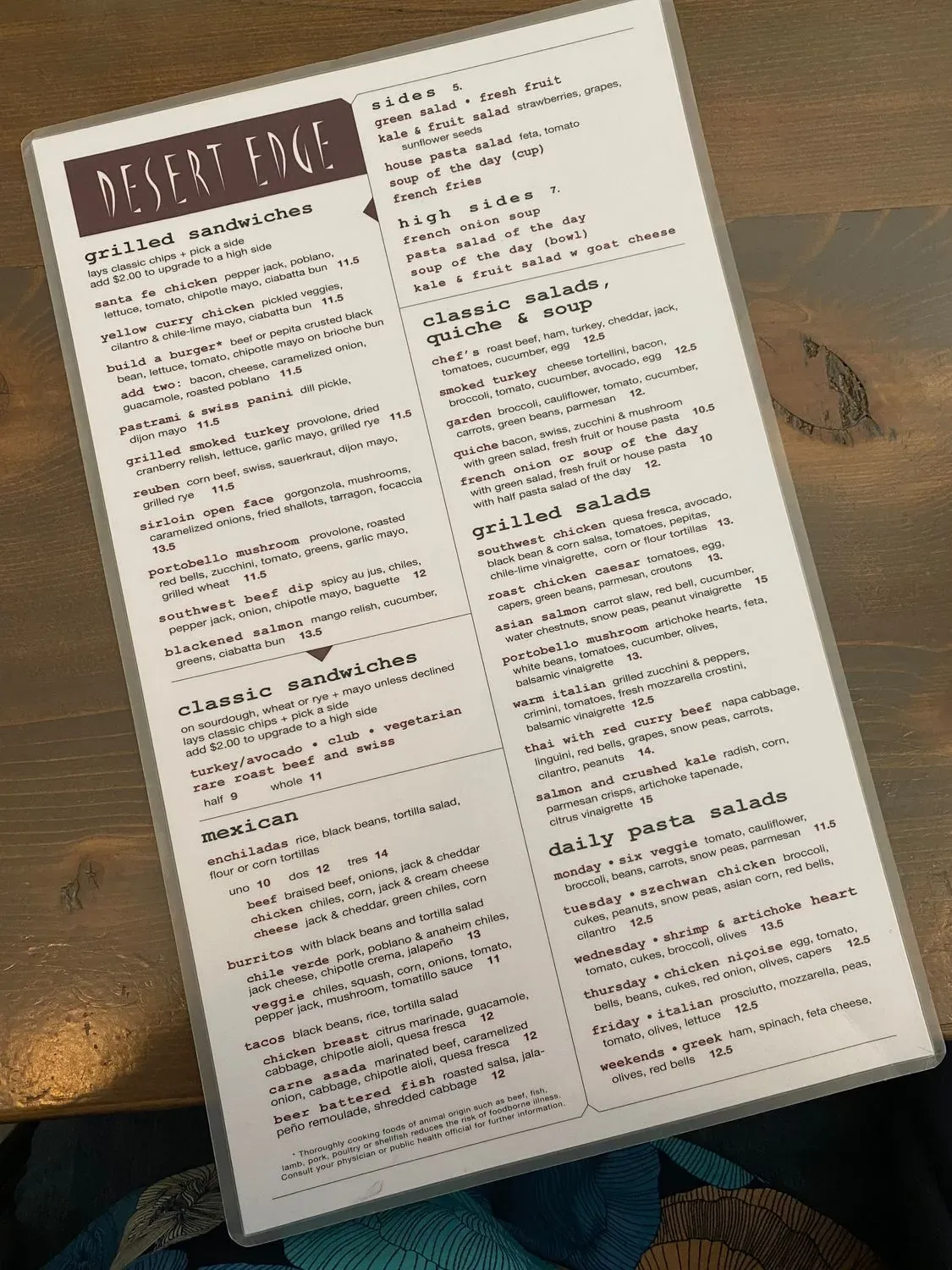 Menu 4