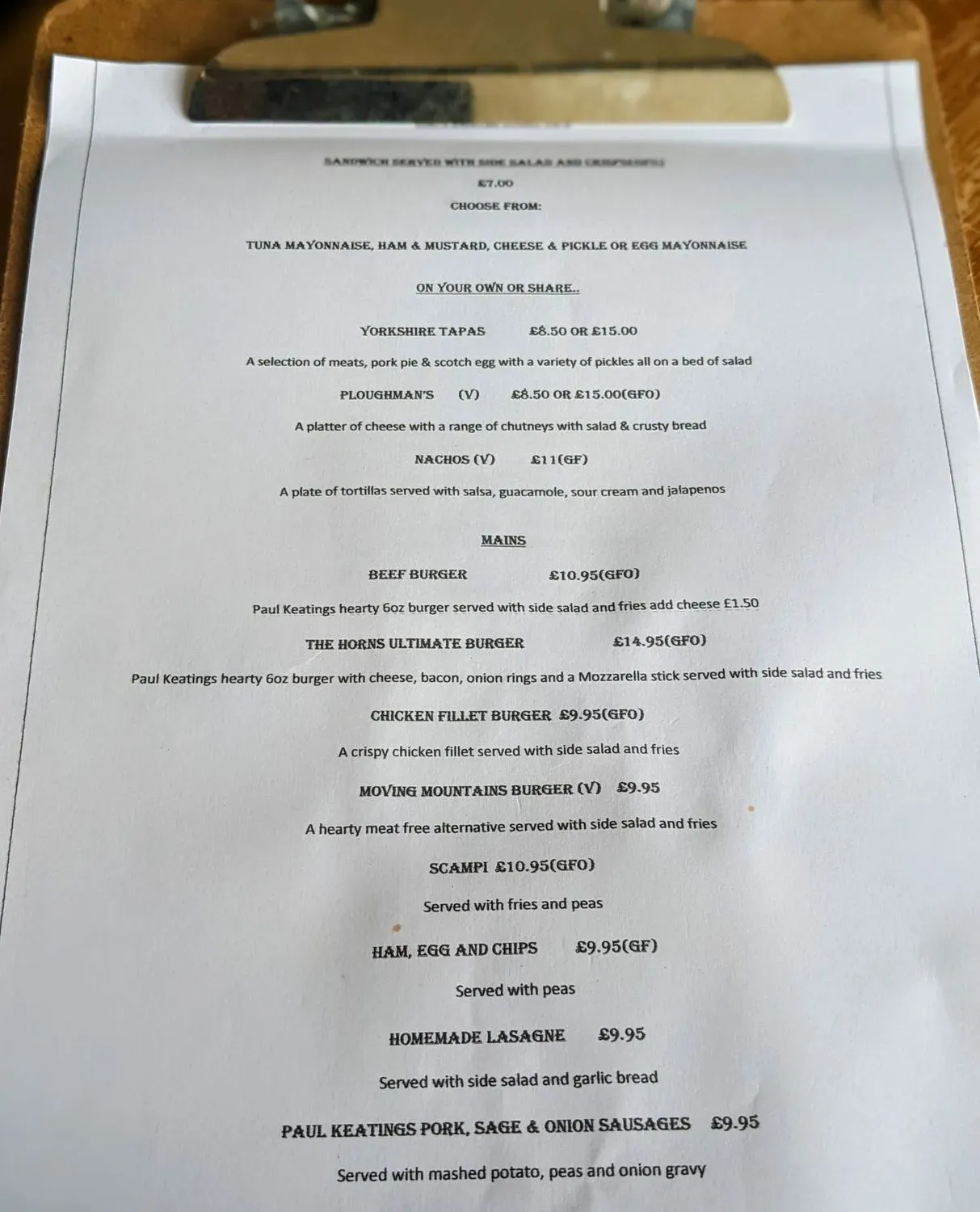 Menu 1