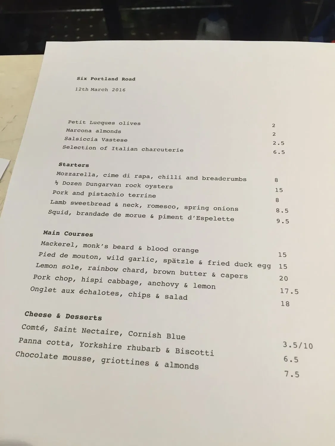 Menu 3