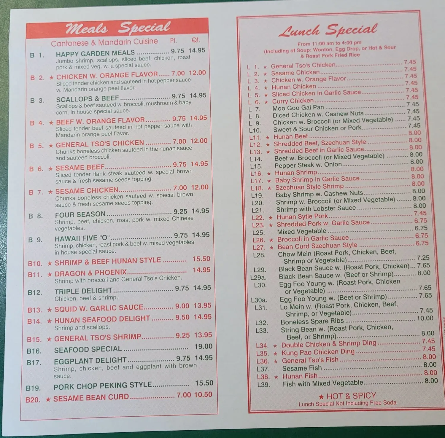 Menu 2