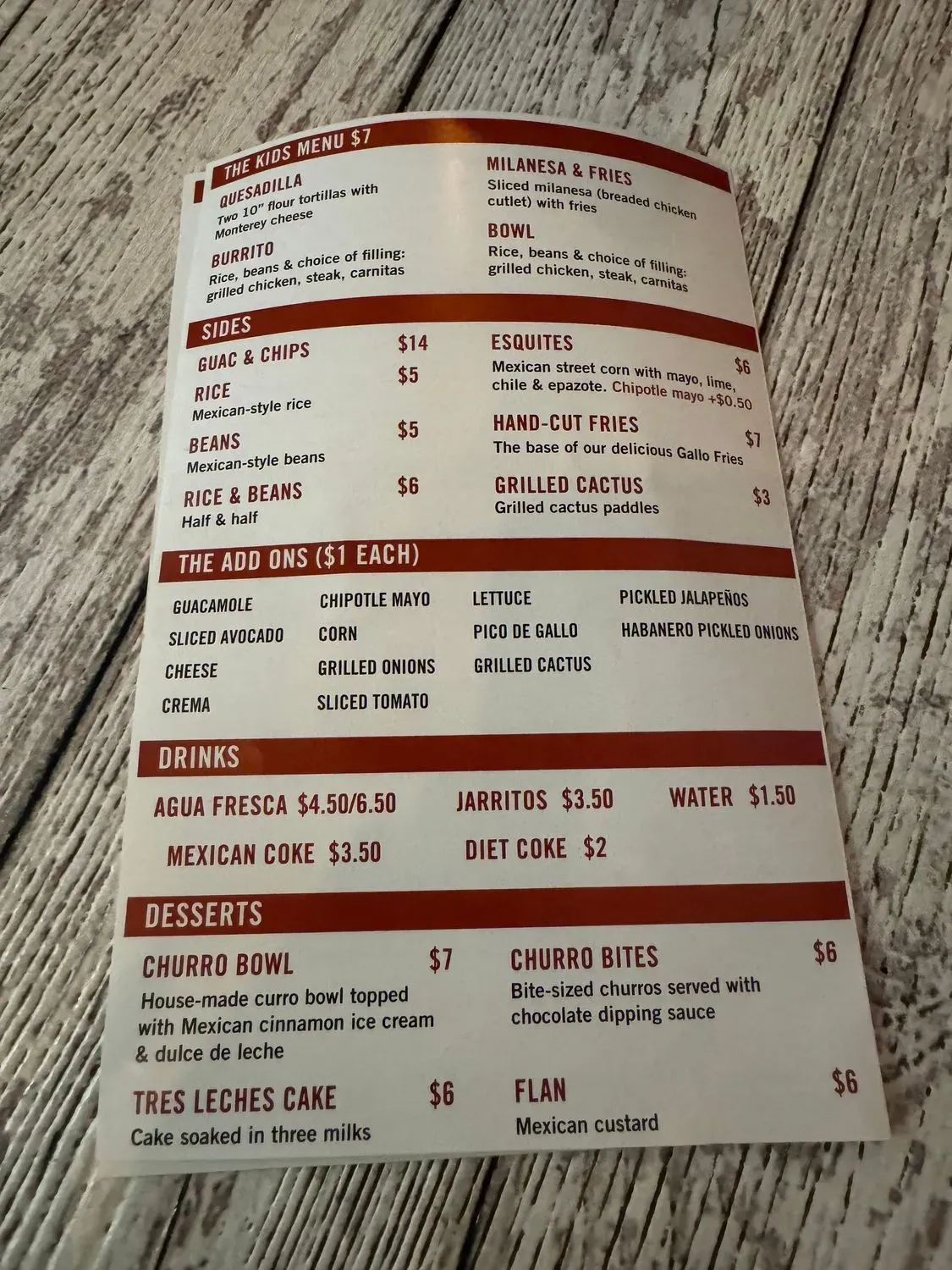 Menu 1