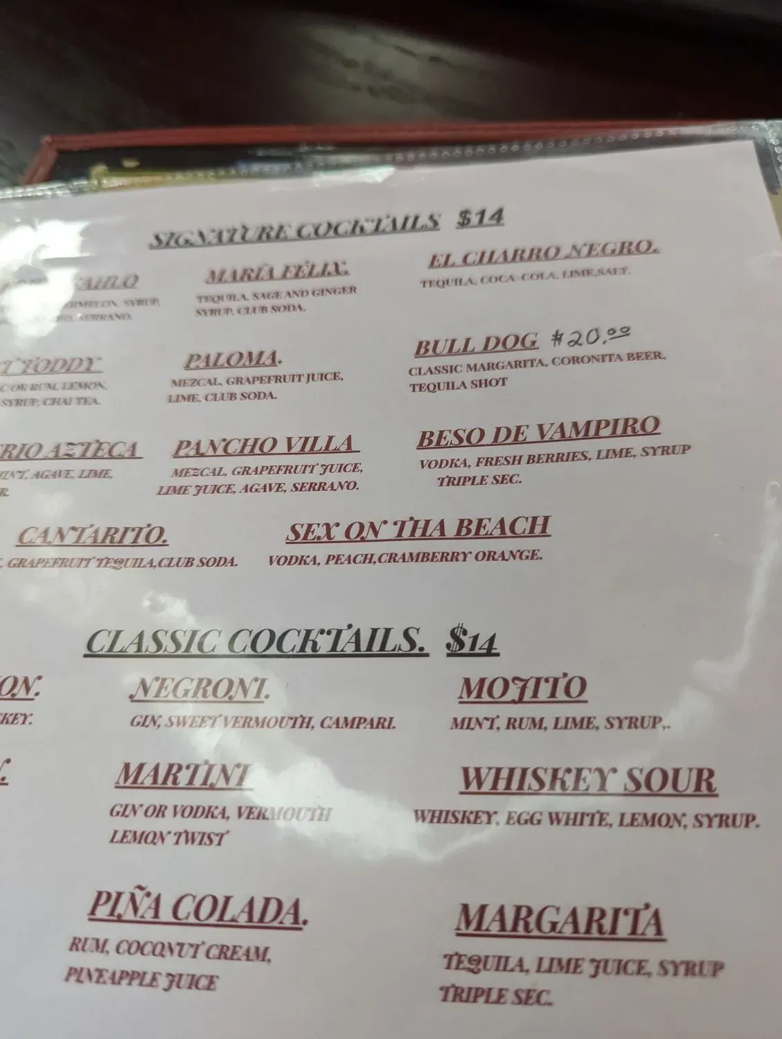 Menu 6