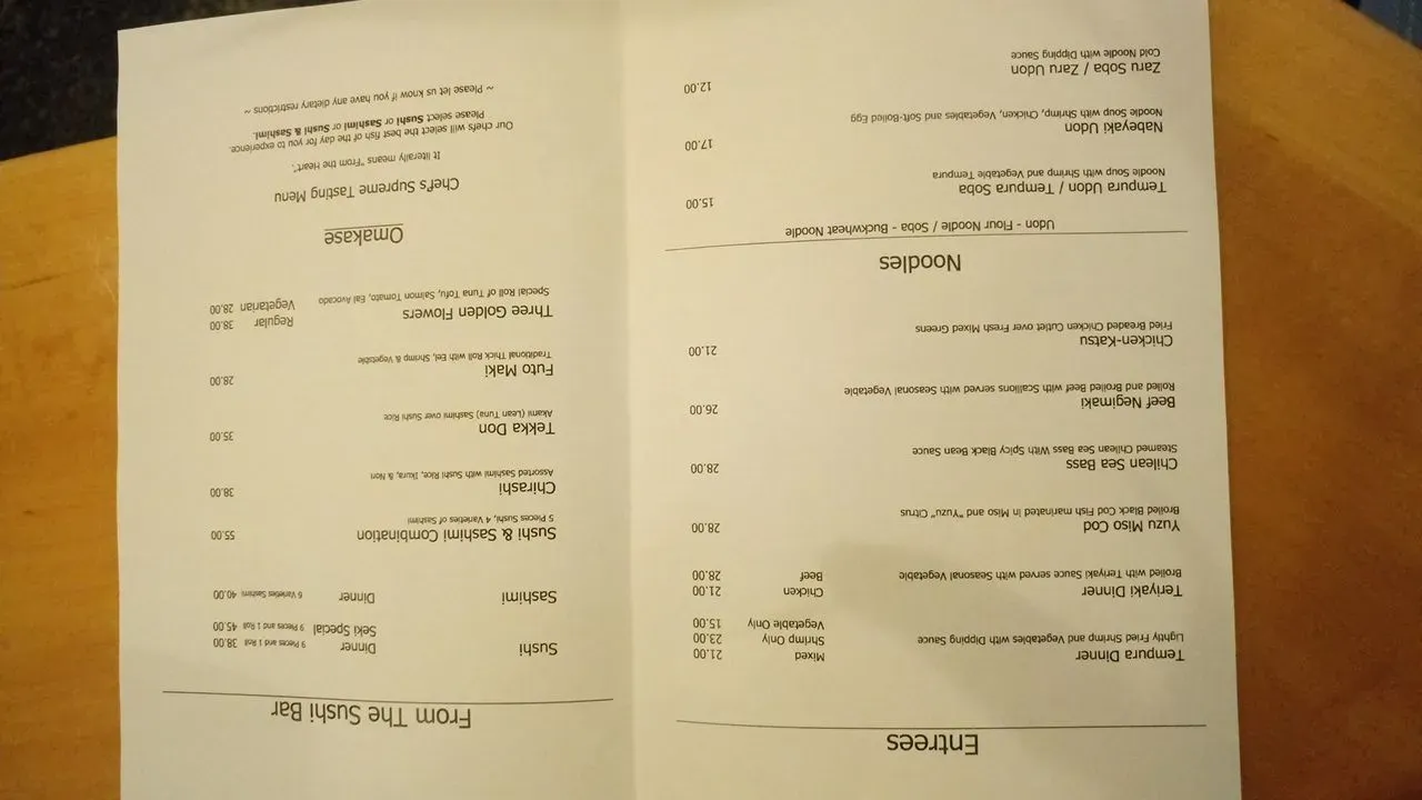 Menu 5