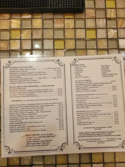 Menu 1