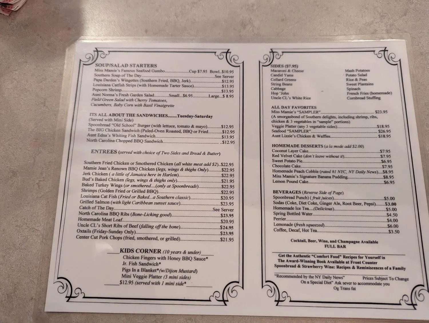 Menu 2