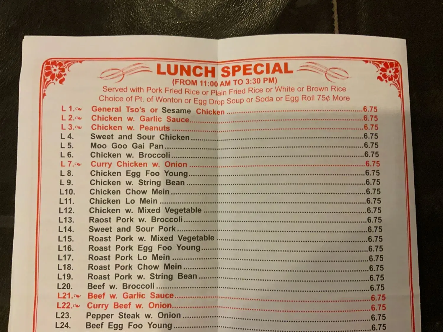 Menu 1