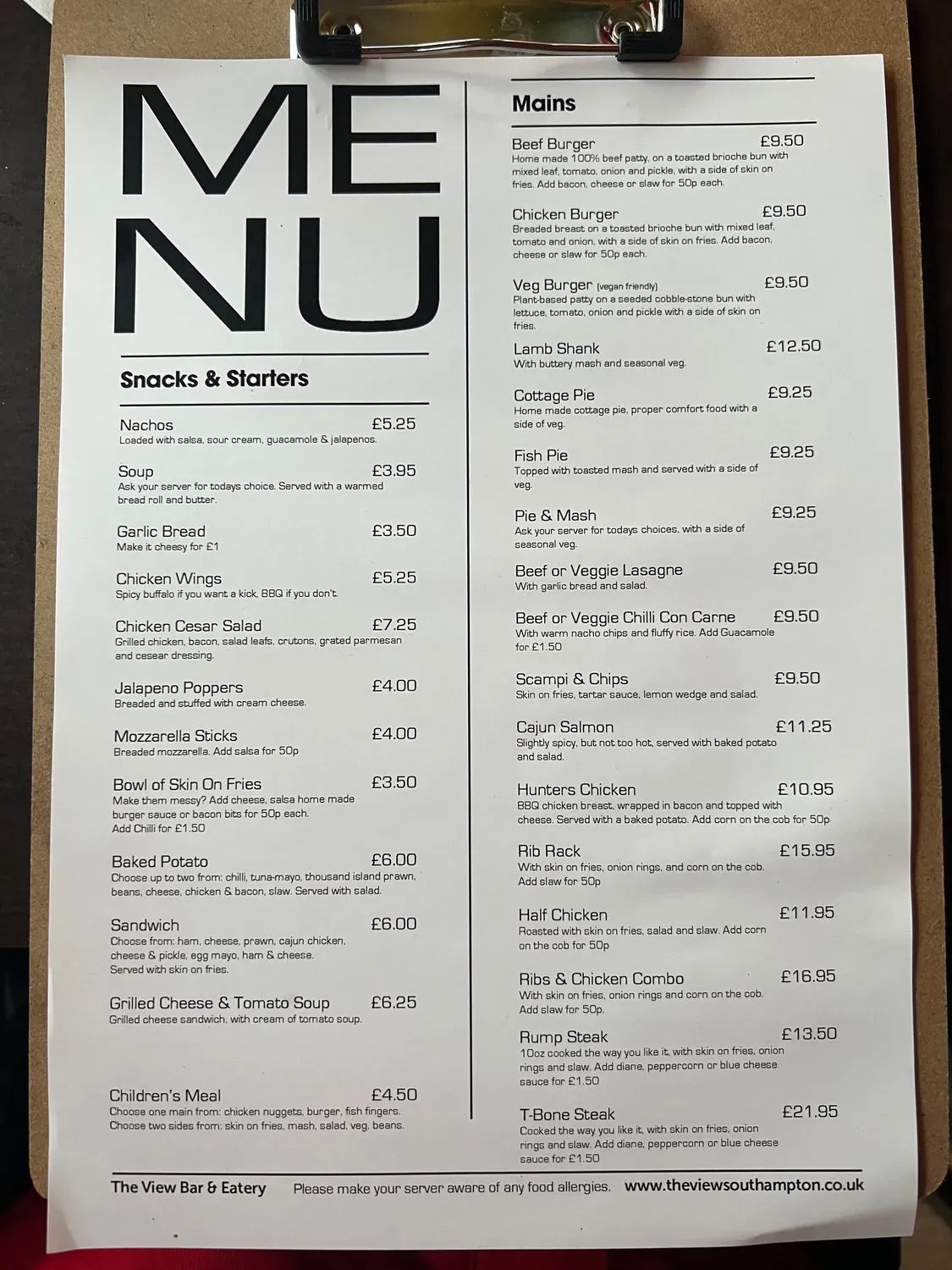 Menu 2