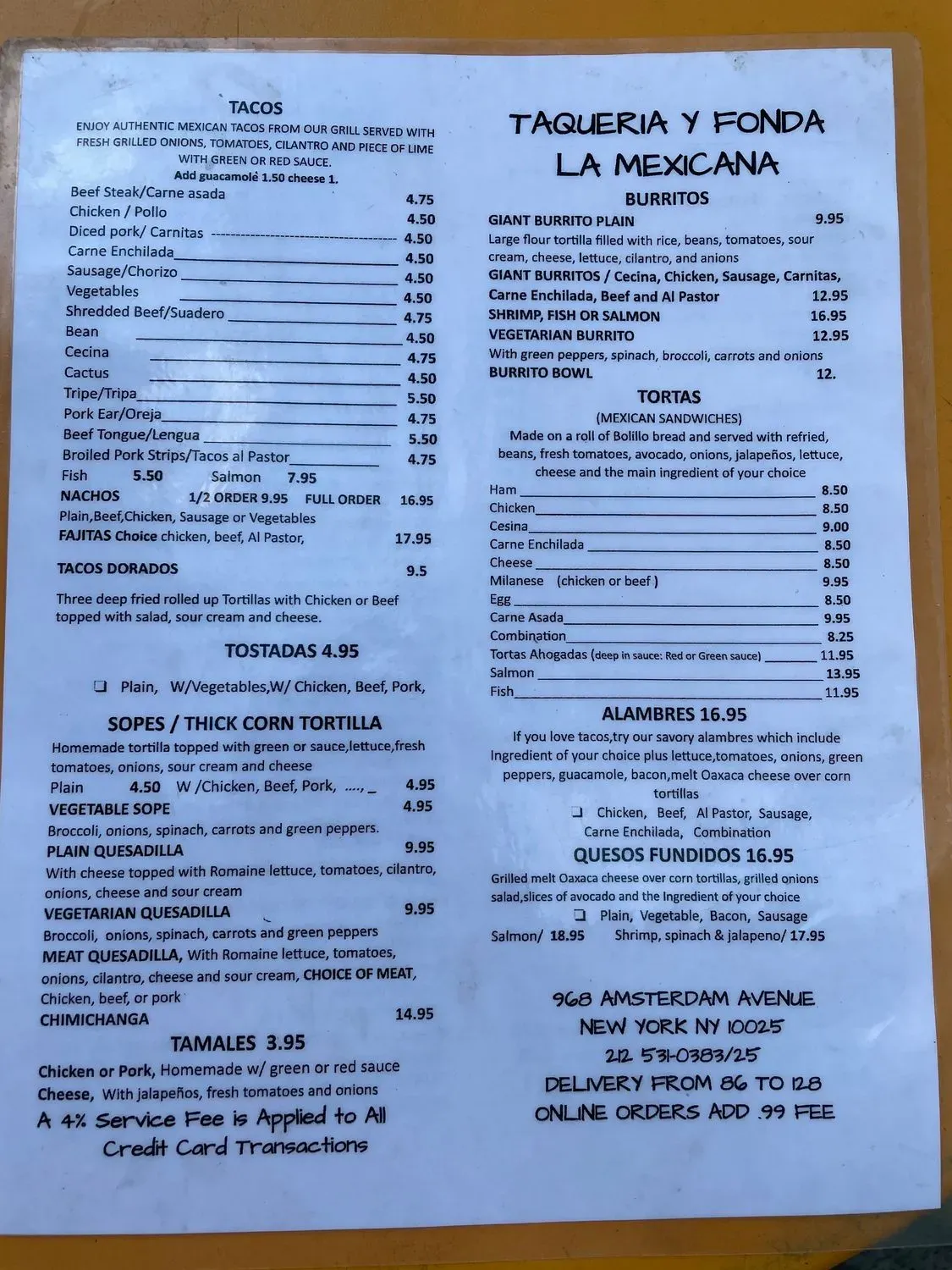 Menu 2