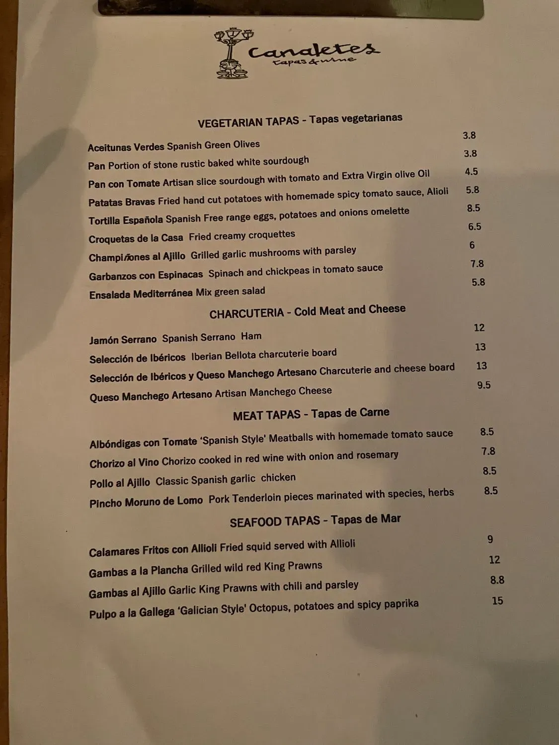 Menu 1