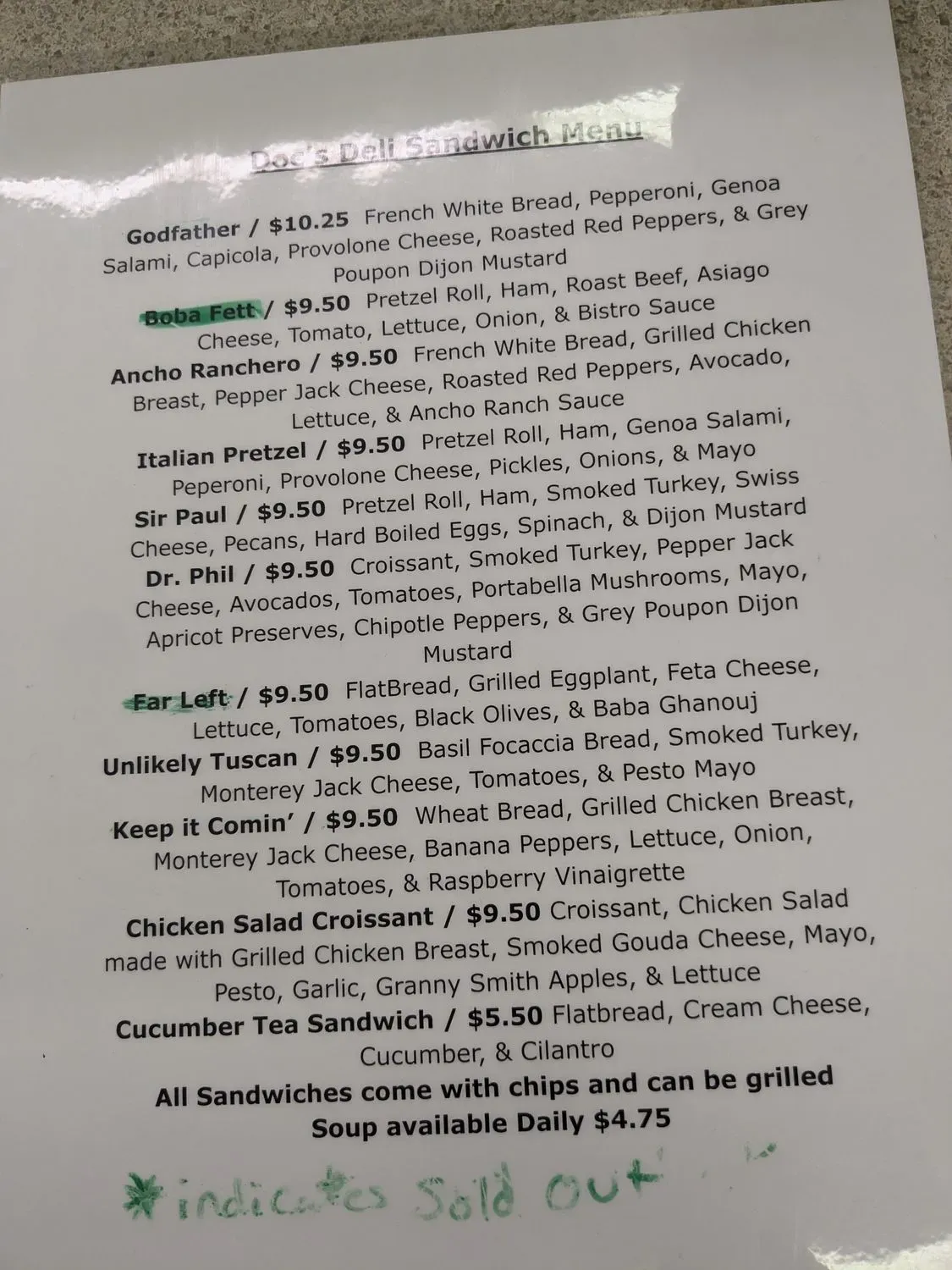 Menu 3