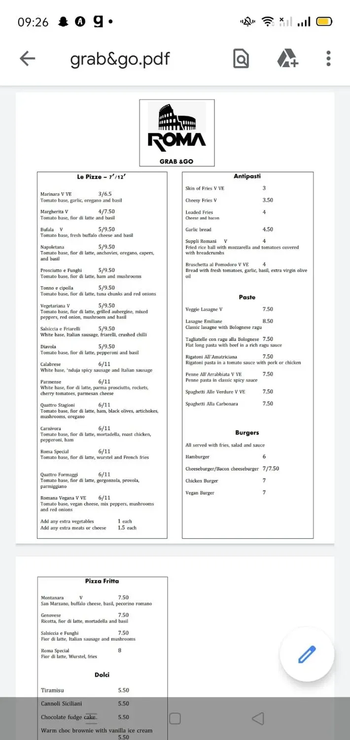 Menu 2