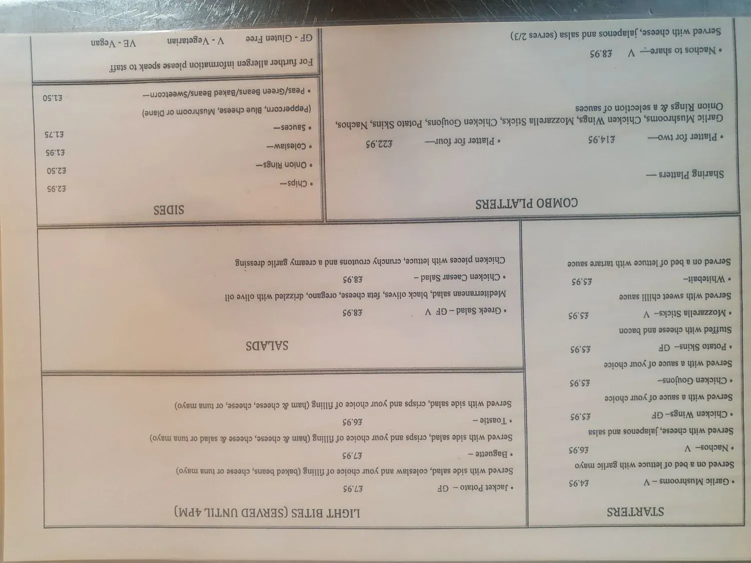 Menu 2