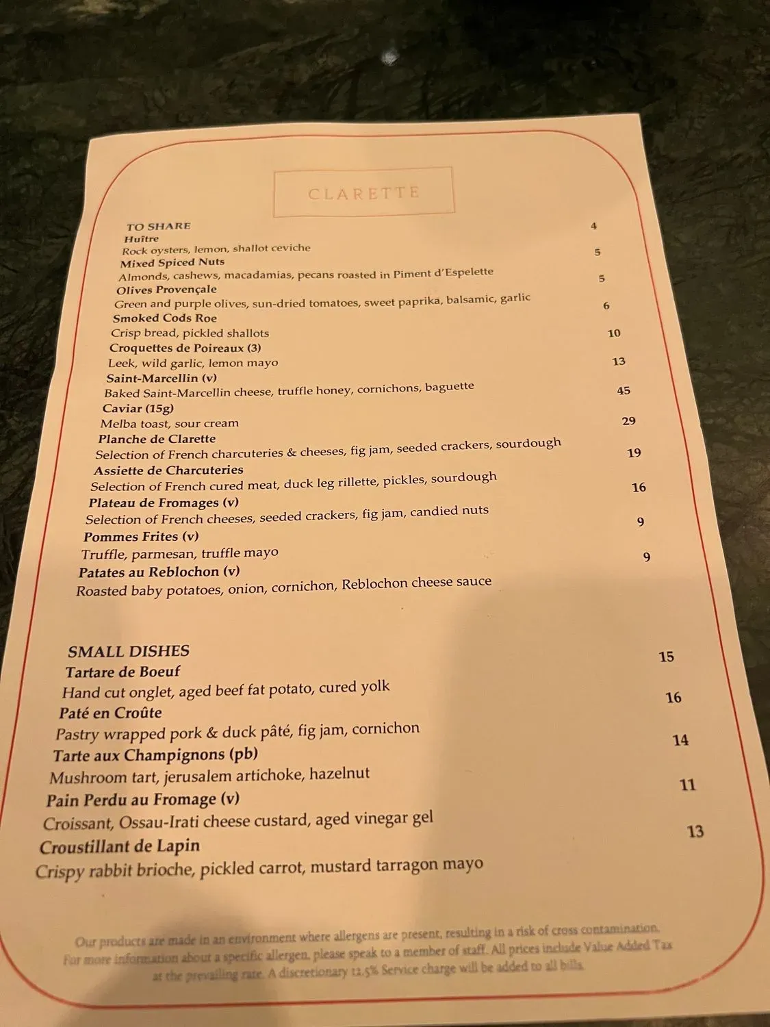 Menu 1