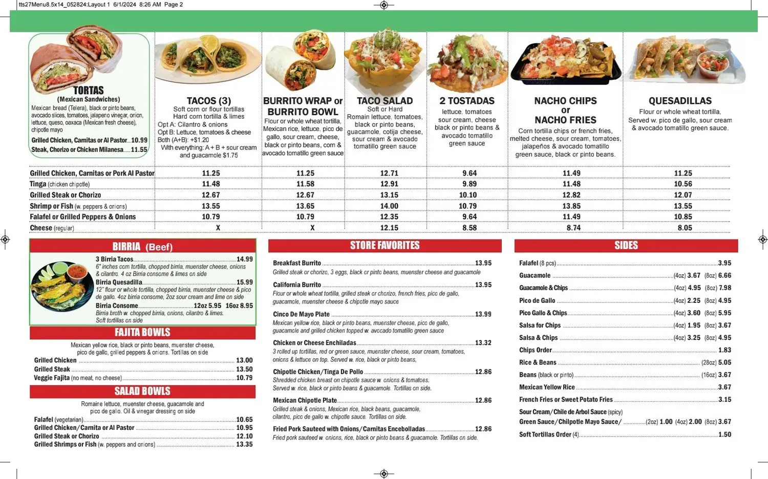 Menu 2