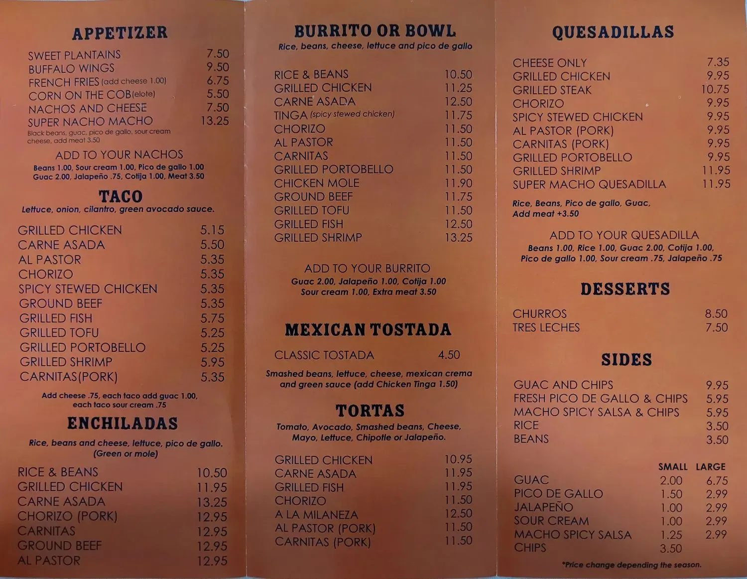 Menu 1