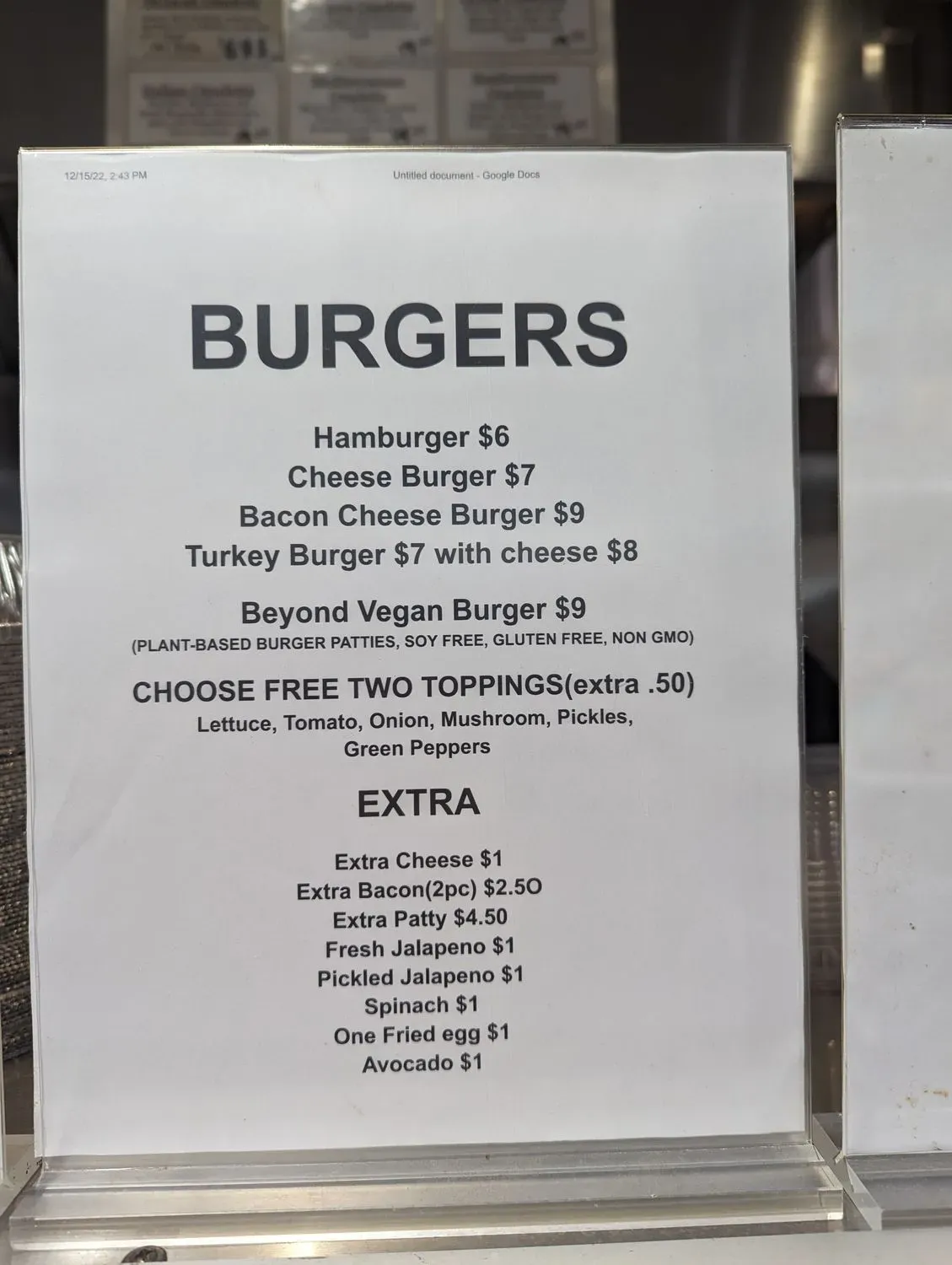 Menu 6